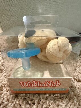 WubbaNub Infant Pacifier Plush Puppy - Blue